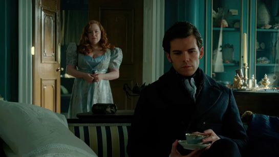 Кадр из 8 серии 3 сезона сериала «Бриджертоны»